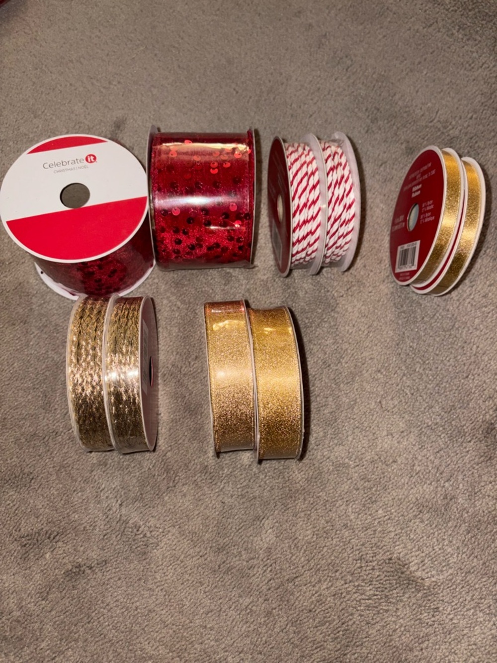 New 10 rolls is holiday wired ribbon